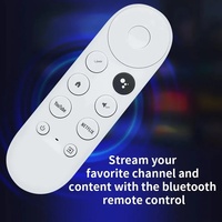 Télécommande universelle en plastique G9N9N compatible avec Google TV pour Chromecast 4K, code fixe, remplacement
