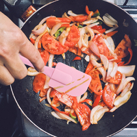 Ensemble de 3 ustensiles de cuisson pour barbecue : pinceau à huile, spatule en silicone, racloir de cuisine en silicone