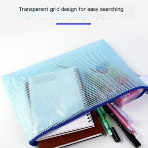 Groothandel Transparante Mesh Rits Document Tassen A3 <span class=keywords><strong>A4</strong></span> A5 Size Waterdichte Bestand Map Organizer Pouch Kantoor School Briefpapier - Product Image 3