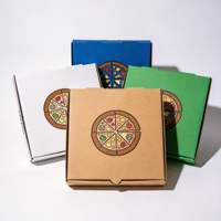 Impression personnalisée en couleur sur papier kraft pour faire des boîtes à pizza