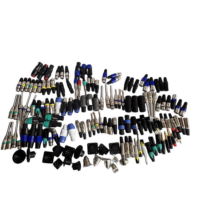 Rca XLR  3PINS Male & Female 6.35mm MONO Plug 3.5mm TEREO Plug Speakon 4PINS TEMINAL Speaker Connector  Speaker Accessories