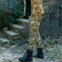 Ensemble pantalon et veste tactiques en nylon imperméable d'hiver pour l'extérieur DF702 Camouflage Multicam Vert, plusieurs options de couleurs
