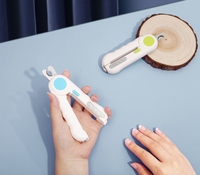 Coupe-ongles professionnel à lumière LED pour chat et chien, tondeuse à griffes avec verrouillage de sécurité, outil de toilettage pour chiot et chaton.