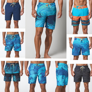 Мужские повседневные модные водонепроницаемые шорты до колен, пляжная одежда с защитой от морщин, оптовая продажа, шорты для серфинга - Product Image 4
