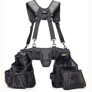 Ceinture porte-outils professionnelle en polyester BSCI Custo, pochette de ceinture haut de gamme pour électriciens et tournevis - Product Image 1