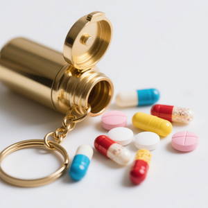 Usinage CNC personnalisé OEM nouveau flacon de pilules portable en alliage d'aluminium porte-clés de boîte à médicaments scellé étanche pour l'extérieur - Product Image 6