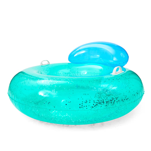 Bouée gonflable scintillante avec oreillers et poignées, en PVC durable, pour piscine, flotteur, radeau aquatique, jouet de bain pour enfants, été - Product Image 4