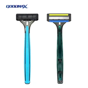 Manufacturer Wholesale Triple Blades Razor with Pivoting Head Face Shaving Razor for Men