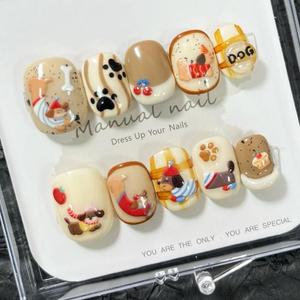 10 Uds corto redondo hecho a mano prensa en las <span class=keywords><strong>uñas</strong></span> cubierta completa ojo de gato <span class=keywords><strong>uñas</strong></span> postizas acrílico palo en las <span class=keywords><strong>uñas</strong></span> moda <span class=keywords><strong>uñas</strong></span> artificiales - Product Image 5