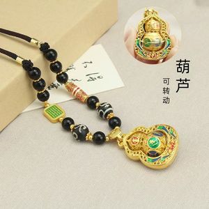 Kalung jimat <span class=keywords><strong>Tara</strong></span> Hijau Nepal kuno antik liontin patung Buddha dewa Buddha Tibet dengan warna eboni rantai manik-manik kayu - Product Image 2