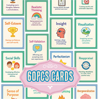 Cartes éducatives personnalisables UV 60 DBT pour la thérapie cognitive comportementale, puzzle pour enfants, cartes d'éveil pour l'éducation précoce