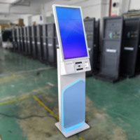 Nouveau Design Terminal de Service Autonome à Écran Tactile Android 27 Pouces avec Imprimante et Scanner de Code QR
