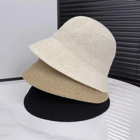 Sombrero de Paja de Rafia de Alta Calidad ALLCH, Sombrero de Sol de Lujo para Mujer, Estilo Cloche