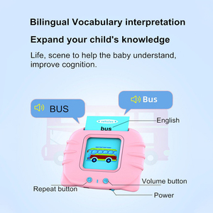 Tarjetas Educativas Inteligentes con Sonido, Bilingües, para Niños, con Voz en Inglés, Regalo para el Aprendizaje del Idioma Inglés - Product Image 6