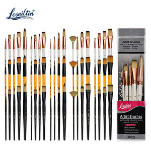 Ensemble de pinceaux aquarelle Loseiltin pour artistes et débutants, poils en nylon, manche en bois, pinceaux pour la <span class=keywords><strong>peinture</strong></span> - Product Image 6