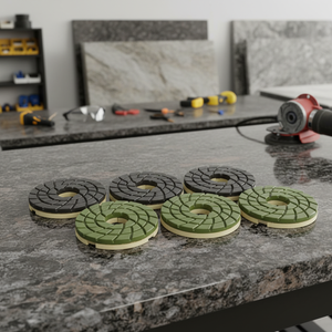 Mola diamantata a spirale PMS 100*5mm per bordi in pietra, lucidatura e levigatura di granito, grana 50-3000 - Product Image 4