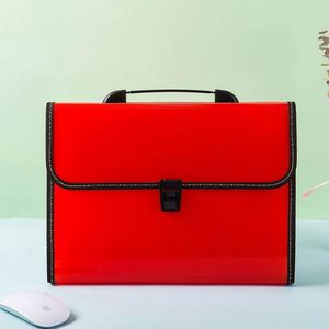 13 Pockets Accordion <b>File</b> Organizer Portable Paper Organizer Expandable Plastic <b>Document</b> Organizer with Durable Handle - Product Image 5