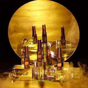 バーデザイン ゴールドラベル スタンド ウイスキー サービングセット アクリル製 リキュールボトル ディスプレイスタンド ウイスキー テキーラ ウォッカ用 - Product Image 4