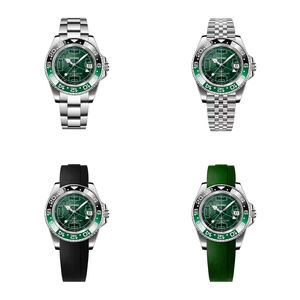 Reloj <span class=keywords><strong>de</strong></span> Lujo con Logotipo Personalizado NH34 GMT, Reloj <span class=keywords><strong>de</strong></span> Pulsera Deportivo Resistente al Agua para Entusiastas del Fútbol - Product Image 3