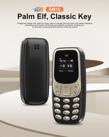 Teléfono Móvil Super Mini BM10 4G LTE Doble SIM en Espera, Marcación Rápida, Grabación de Llamadas, Lista Negra, Reproductor MP3, Celular Pequeño de Respaldo