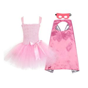 Ensemble de robes tutu en polyester pour enfants, avec cape et <span class=keywords><strong>masque</strong></span>, pour Halloween, cosplay et fêtes, vente en gros - Product Image 6