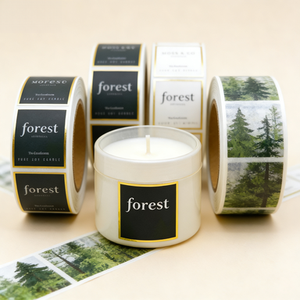 Etiquetas Personalizadas Impermeables con Lámina Dorada Mate para Frascos de Velas, con Impresión de Logotipo Privado, Adhesivo Fuerte, Marca de Lujo - Product Image 2