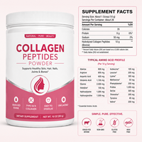 Collagène hydrolysé en poudre de qualité supérieure, marque privée, vente en gros OEM, supplément nutritionnel beauté