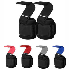 Ganchos de levantamiento de pesas de alta resistencia para flexiones y levantamientos muertos correas de gancho de fitness acolchadas - Product Image 5