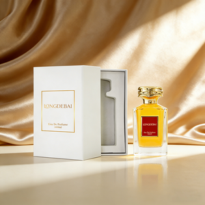 Frasco de Perfume de Vidrio de Lujo, Elegante y con Fragancia, Cuadrado Irregular, Vacío, con Pulverizador de Bomba, 30ml, 50ml, 100ml, con Caja de Regalo - Product Image 2