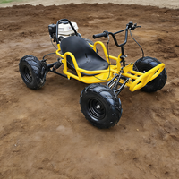 Go Kart Todoterreno de 212cc, Gasolina, 4 Tiempos, con Pedales, para Adultos, con Cadena, para Playa, Montaña, Dunas de Arena, Actividades al Aire Libre