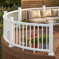 Rampe en aluminium sur mesure moderne |   Rampe d'escalier de balcon en acier galvanisé et alliage d'aluminium, étanche et résistante à la rouille pour villa