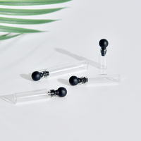 Mini 0.5ml 1ml 2ml 3ml Bouchon À Boule Mini Tube En Verre Flacon Parfum Échantillon Tube À Essai Bouteille Avec Bouchon À Boule