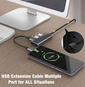 Multi-functional <b>USB</b> <b>Hub</b> From 4 Port <b>USB</b>-A 3.0 High Speed Adapter for Laptops 4 in 1 <b>USB</b> <b>Hub</b> for Macbook - Product Image 6