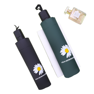 Paraguas Plegable Manual Portátil Daisy con Protección UV y Logotipo Personalizado, Venta al Por Mayor - Product Image 4