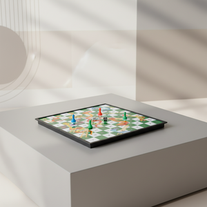 Jeu de société portable en verre magnétique Serpents et Échelles, <span class=keywords><strong>petit</strong></span> jeu de voyage pliable pour 2 à 4 joueurs, éducatif et écologique pour toute la famille - Product Image 4