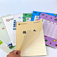 Cahiers d'exercices, cahiers et livrets scolaires personnalisés à la demande, reliés par agrafes, laminés, pour les travaux scolaires et les compositions