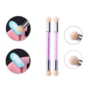 Stylo à double extrémité pour nail art dégradé, tête éponge, manche en plastique, stylo de shading pour manucure et design ombré - Product Image 6