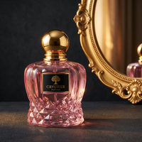 Flacon de parfum en verre cylindrique de luxe vide 50ml/100ml avec logo personnalisé, estampage à chaud, 100 pièces, bouchon en aluminium écologique et recyclable