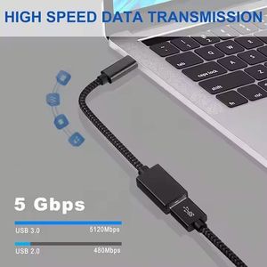 สายอะแดปเตอร์ OTG ชาร์จเร็ว ถ่ายโอนข้อมูล 3A USB3.0 ตัวเมีย เป็น USB Type-C 3.1 ตัวผู้ สำหรับโทรศัพท์มือถือและแล็ปท็อป - Product Image 2