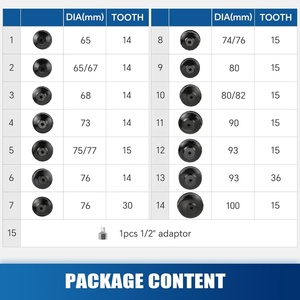 15pcs lọc dầu cap cờ lê công cụ cup loại lọc dầu ổ cắm cờ lê thiết lập 3/8 inch ổ đĩa - Product Image 2