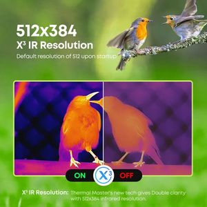 Thermal DV2 1094 Yards <b>Camera</b> 512*384 X³IR Resolution <b>Night</b> <b>Vision</b> for Birding Hunting - Product Image 6