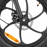 Réflecteur de roue jaune Reliago pour vélo électrique Hitway BK6 – Accessoire de sécurité