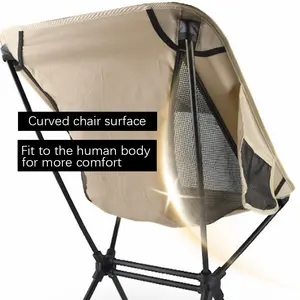 Fábrica direta novo design portátil leve dobrável camping jardim ao ar livre dobrável pesca mochila praia cadeira