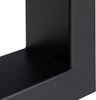 Haute qualité 2 pièces noir rectangulaire en acier pieds de Table Structure forte pour chambre chaise salon maison bureau utilisation