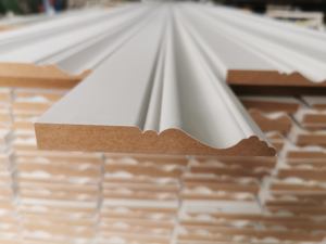 Canada <span class=keywords><strong>vendita</strong></span> calda bianco primerizzato MDF Trim Baseboard coloniale - Product Image 2