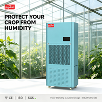 Déshumidificateur industriel professionnel Lingde, nouveau modèle, 290L/jour, pour serres, culture de plantes et de fleurs, relancement automatique, numérique