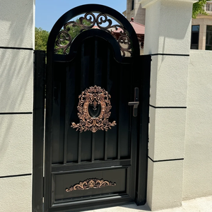 Portail de jardin en fer forgé peint, postmoderne, imperméable, à ouverture latérale, pour villa extérieure, cour, <span class=keywords><strong>entrée</strong></span> - Product Image 6