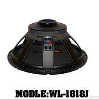 Subwoofer Professionnel Haute Qualité 18 Pouces 2000W à Bobine 100mm 4 Pouces, Haut-Parleur 18TBX100 8ohm 4ohm, Impédance Coque Aluminium Métal