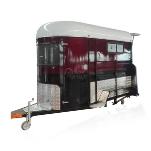 2024 Chinese Imported Horse Trailer horse Trailer Straight Load Deluxe With Kitchen Horse Trailer with Living Quarters