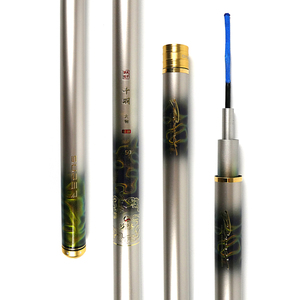 <span class=keywords><strong>Canne</strong></span> à pêche OEM Qianyu 12H 4,5m 5,4m 6,3m Taïwan, spécialement conçue pour la capture <span class=keywords><strong>de</strong></span> gros poissons, ciblant la <span class=keywords><strong>carpe</strong></span> - Product Image 1